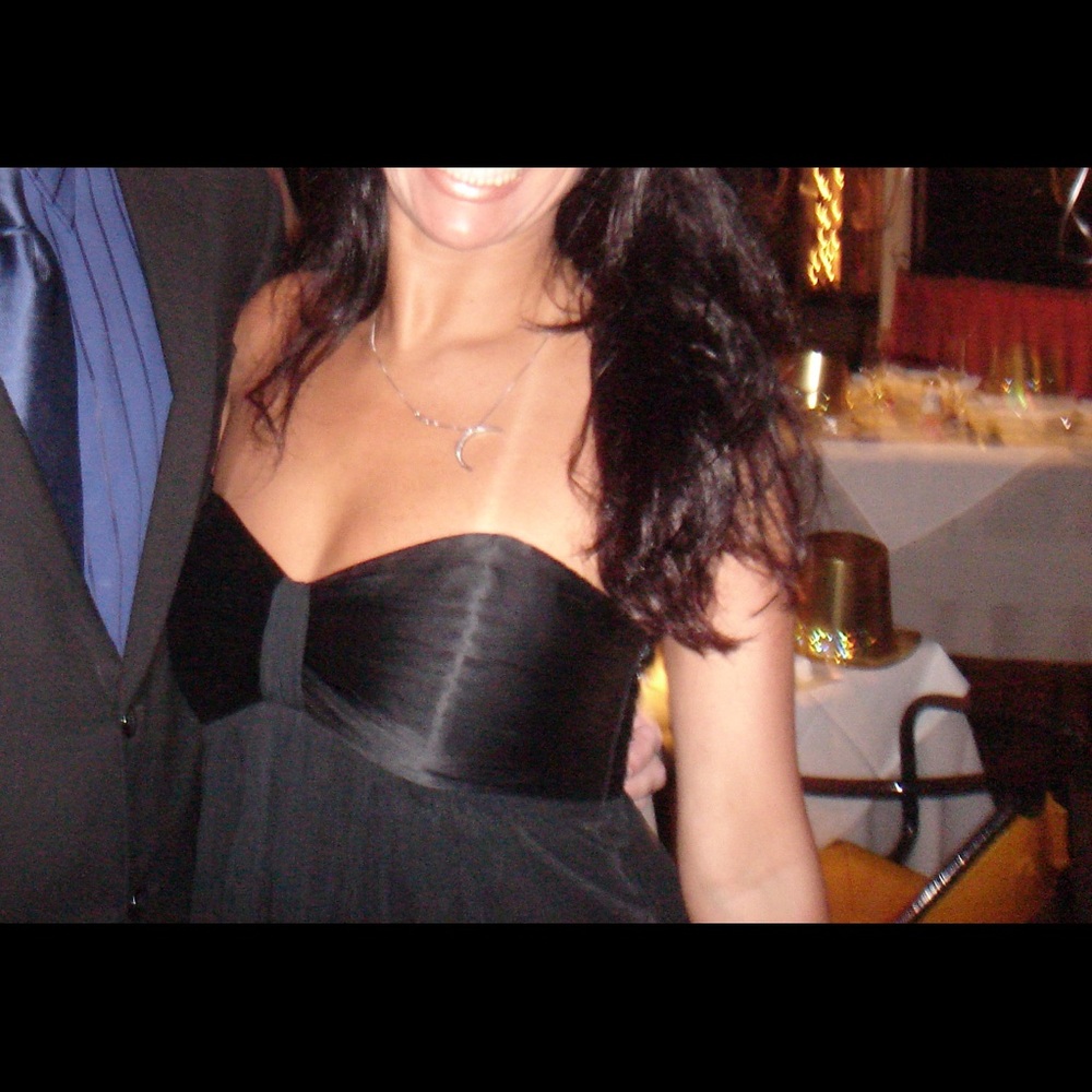 🚫 SOLD - EXPRESS BLACK STRAPLESS DRESS - Picture 11 of 12